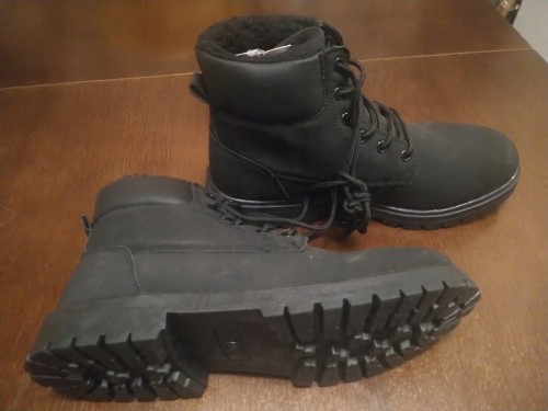 buty zimowe trapery czarne 40