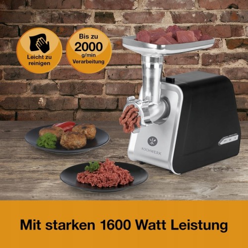 Maszynka do mielenia mięsa kochwerk czarny 1600 W