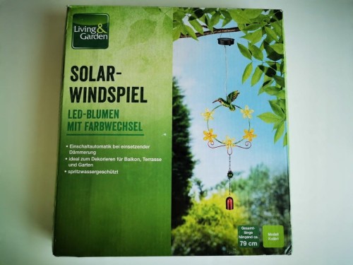 Dzwoneczki solarne LED na balkon, taras, do ogrodu koliber