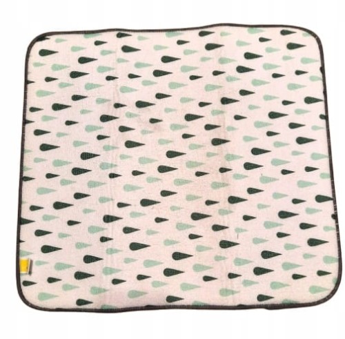 Mata ociekacz mikrofibra do naczyń 40 x45 cm zielone krople