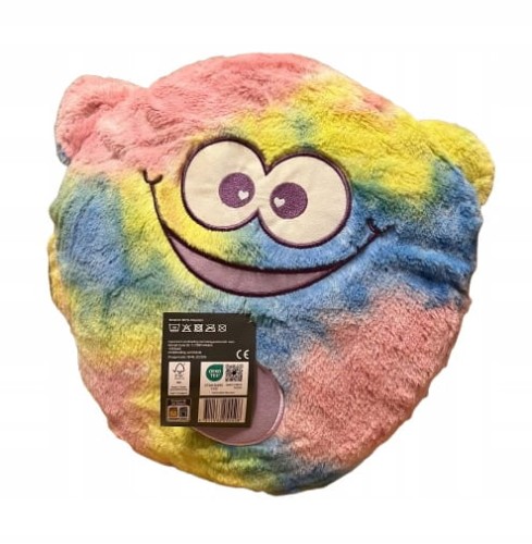 Poduszka do przytulania Monster tęczowa 45 x 45 cm