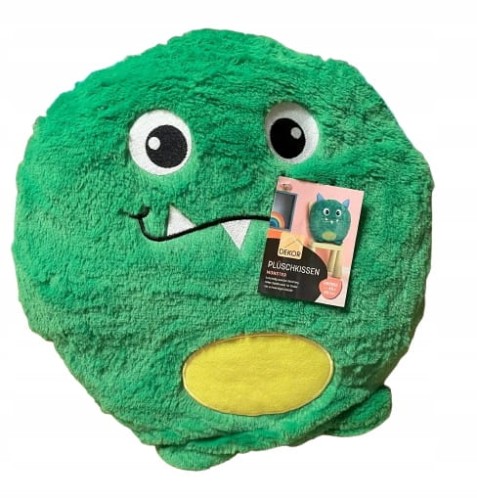 Poduszka do przytulania Monster zielona 45 x 45 cm