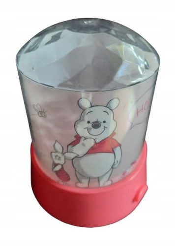 Lampa stołowa LED projektor Kubuś Puchatek