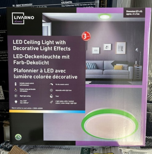 Lampa sufitowa LED LIVARNO home z dekoracyjnym oświetleniem kolorowym 41 cm