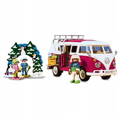 Klocki Volkswagen T1 Camping Bus - Winteredition PLAYMOBIL 71814 / 129 /