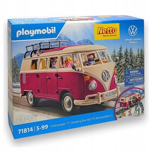 Klocki Volkswagen T1 Camping Bus - Winteredition PLAYMOBIL 71814 / 129 /