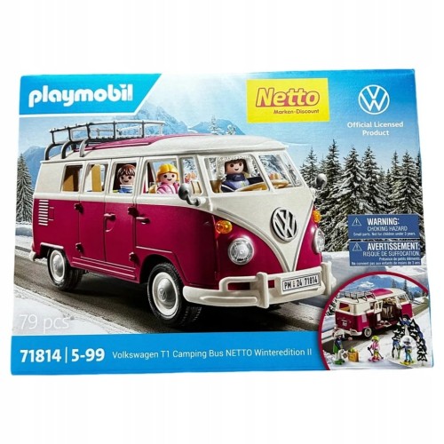 Klocki Volkswagen T1 Camping Bus - Winteredition PLAYMOBIL 71814 / 129 /