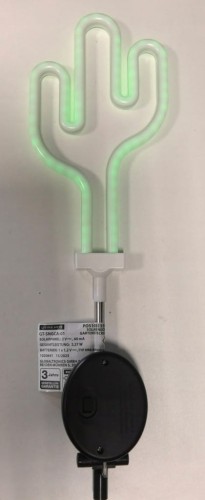 Kaktus solarny neon lampki ogrodowe LED 70 cm