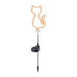 Kot solarny neon lampki ogrodowe Led 70 cm