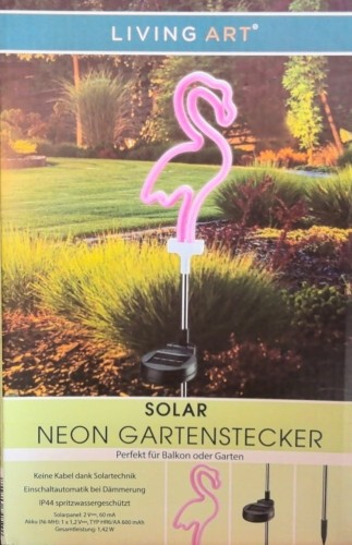 Flaming solarny neon lampki ogrodowe LED 70 cm