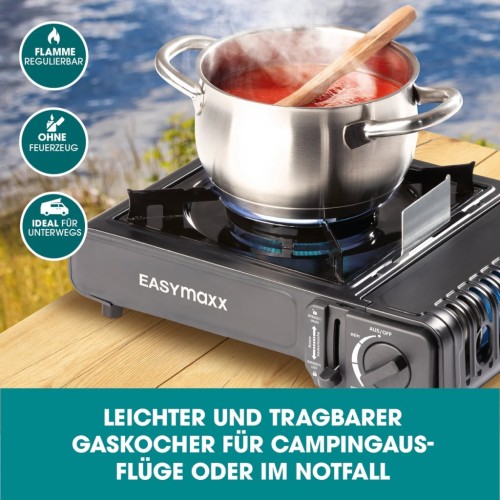 Przenośna kuchenka gazowa 2100W - Czarna Easymaxx 12126