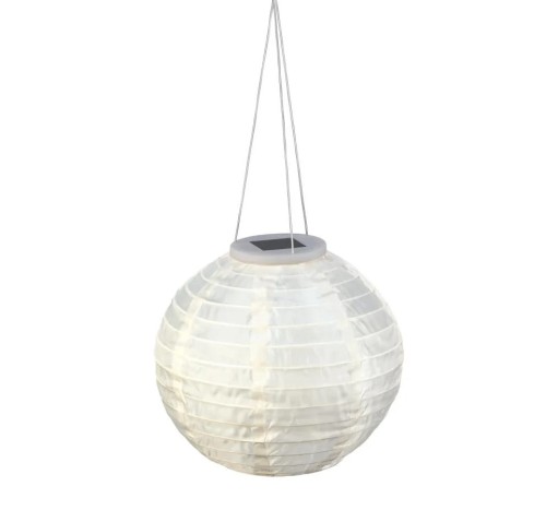 Lampiony solarne 2 szt białe 15 cm Ideewelt