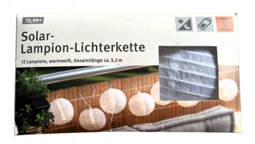Lampki solarne girlanda IDEENWELT lampiony 3,2 m