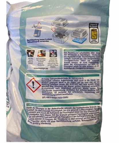 POCHŁANIACZ WILGOCI - WKŁADY OSUSZACZ PRIVA 3x450G
