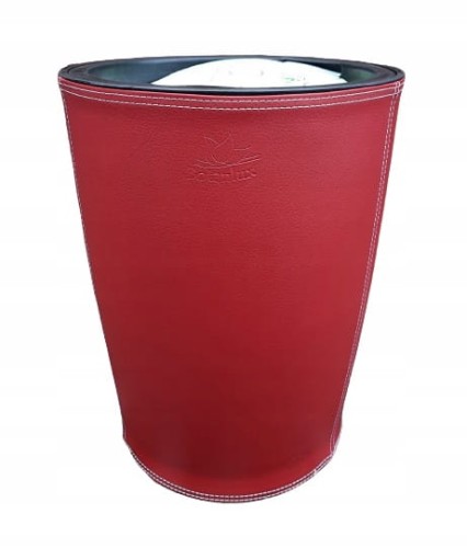 Donica doniczka z nawadnianiem, wyjmowanym wkładem czerwień skóra 39 cm