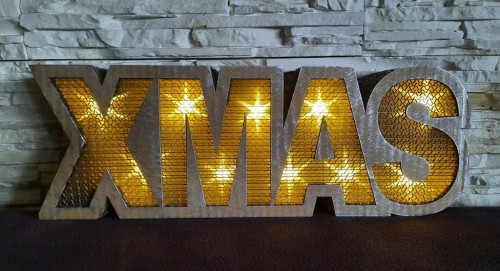 Dekoracja świąteczna Xmas 10 diod 43 x 6,5 x 15 cm