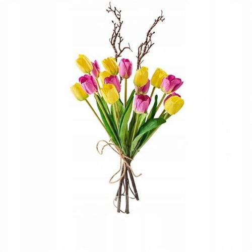 Dekoracja wiosenna Gałązki led tulipany 54 cm