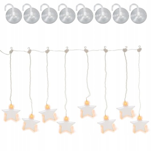Kurtyna świetlna Led gwiazdki ciepła biel 85 x 51cm Lightzone