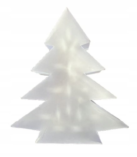 Choinka LED stojąca 40 cm biała hologramowa Lightzone