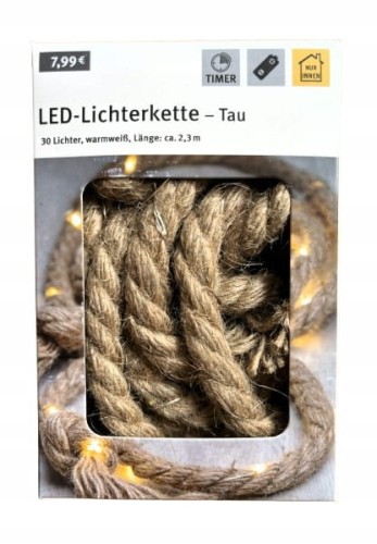 Łańcuch drucik 30 Led sznur 200 cm Idennwelt