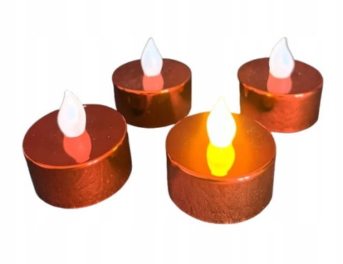 PODGRZEWACZE LED TEALIGHTS 4 SZTUKI czerwone