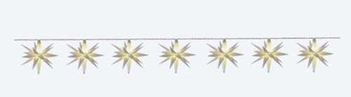 Dekoracja 10szt GWIAZDA GWIAZDY LED BIAŁE TIMER 7,5m 12CM piękne