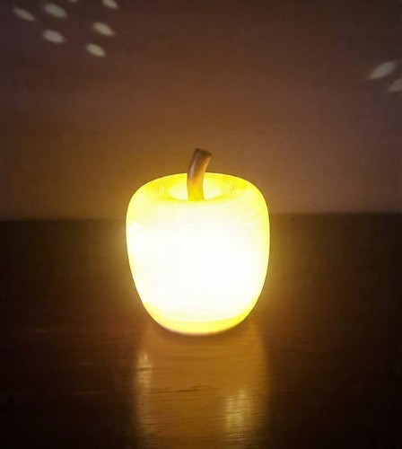 Dekoracja świetlna Jabłko ceramiczne LED 15,5 cm Dekor