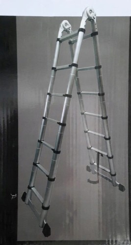 DRABINA TELESKOPOWA 2 x 2,2 m ALUMINIOWA ROZKŁADANA PRZENOŚNA VARIO