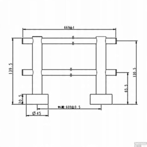Wieszak na ręczniki Plieger Murcia Double 60cm Inox